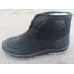Чоловічі зимові бурки Dago Style (Львів) на хутрі з блискавкою, чорні 43