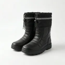 Сапоги мужские зимние черные Krok пена ЭВА. Теплые дутики с меховой вставкой 41-45 45