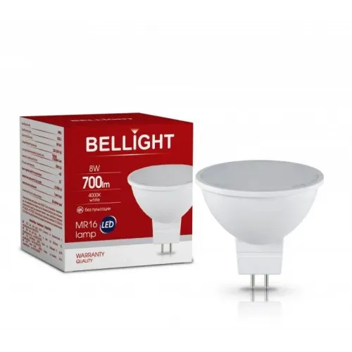 Лампа світлодіодна LED MR16 220V/8W 4000K