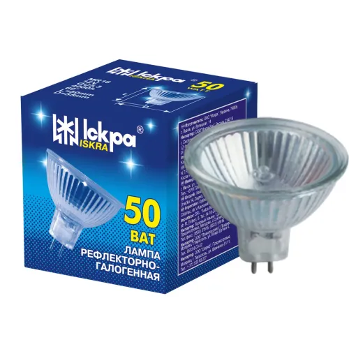 Лампа галогенна MR16 50W GU 5.3 12V