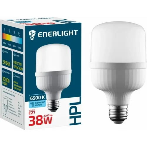 Світлодіодна лампа Enerlight HPL 38 Вт 6500 K E27-Е40