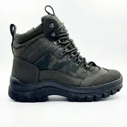 Мужские зимние тактические ботинки хаки пиксель на меху с молнией (41-45) 44