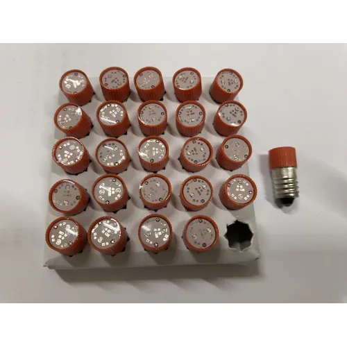 LED індикаторна лампа 220v з цоколем Е10 червона (Світлодіодна)