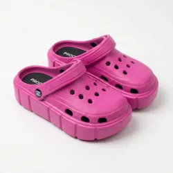 Женские розовые кроксы на высокой платформе, сабо из пены EVA, пляжная летняя обувь 36-41. 39