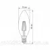 LED лампа філаментна TITANUM Filament C37 4W E14 4100K TLFC3704144