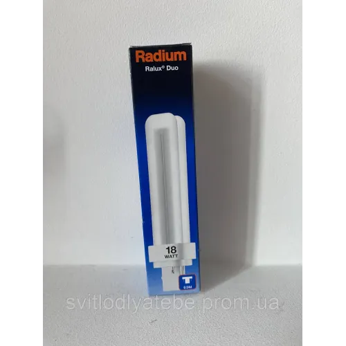 Компактна Люмінесцентна лампа (КЛЛ) Sylvania CF-TE 18W/830 GX24q-2 4p тепле світло