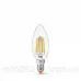 LED лампа філаментна VIDEX Filament C37F 6W E14 3000K VL-C37F-06143