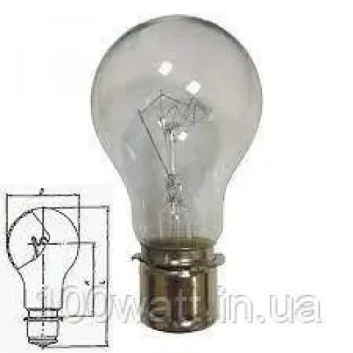 Лампа сигнальна СГА 220-130, цоколь P28s (1ф-с34-1)
