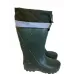 Чоловічі гумові чоботи Gipanis утеплені (Зелені). Високі чоботи для рибалки та полювання з манжетою