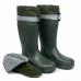 Чоловічі гумові чоботи Gipanis утеплені (Зелені). Високі чоботи для рибалки та полювання з манжетою