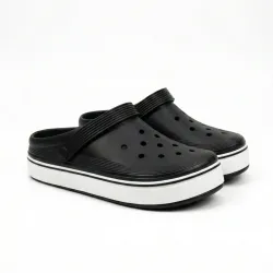 Сабо чоловічі чорні Dago Style піна ЕВА. Стильні крокси на білій підошві 41-45 45