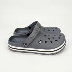 Сабо жіночі сірі Dago Style піна ЕВА. Стильні крокси на білій підошві 36-41 38