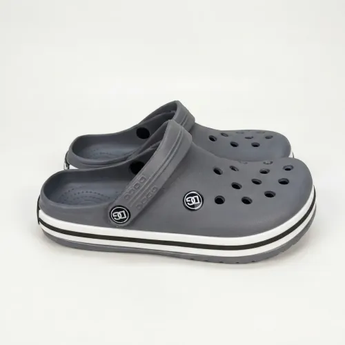 Сабо жіночі сірі Dago Style піна ЕВА. Стильні крокси на білій підошві 36-41 40