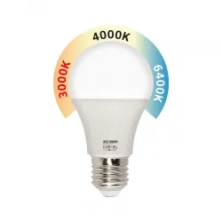 Лампа світлодіодна 10W Horoz Electric А60 3000К/4000K/6400К Е27 COMBO 10