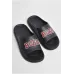 Чоловічі шльопанці чорні з принтом 