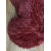 Хутряний плед-покривало травка Євро розміру 220/240 см. колір Бордовий