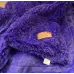 Плед-покривало Травичка 220х240 см Фіолетовий. Пухнасте хутряне покривало на ліжко Євро (бамбук)