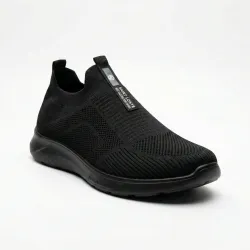 Чоловічі літні кросівки сліпони сітка чорні текстильні Saint Lonye (р. 41-45) 43