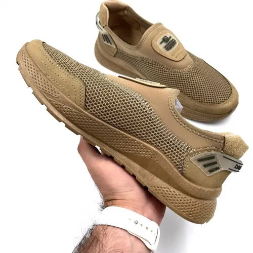 Кросівки сітка чоловічі Бежевий