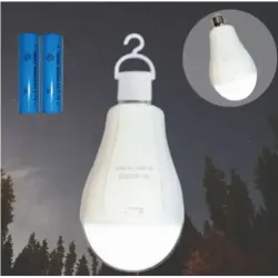 Енергоощадна лампа 20 W з гачком, 2 акумуляторами, заряджання від мережі 220, Rainberg P920