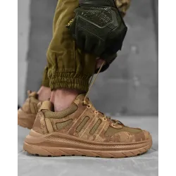 Тактичні мілітарі кросівки койот вставки текстиль, чоловічі військові повітропроникні кросівки армійські літні зсу 43