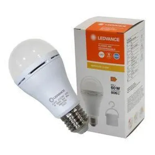Світлодіодна лампа з акумулятором LED CL A60 RECHARGEABLE 8W/865 230V E27