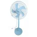 Вентилятор підлоговий Atlanfa 5 лопатей (Білий), потужний та тихий, на круглій підставці