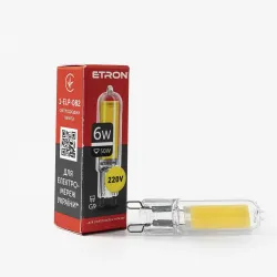 Світлодіодна LED лампа ETRON 6W G9 Glass 4200K 220V денне світло