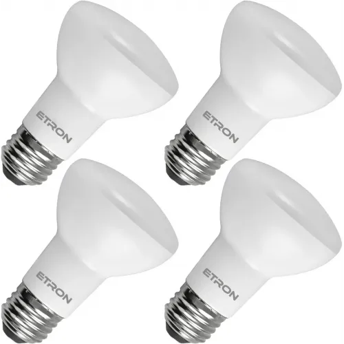 Комплект світлодіодних LED ламп ETRON 8W R63 3000K 220V E27 тепле світло (4 шт)