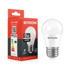 Світлодіодна лампа ETRON G45 9W 4200K E27 1-ELP-1082