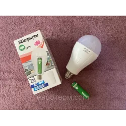 Лампа акумуляторна 15W, AP 2915, цоколь Е 27, 1 x 18650 аварійна лампа, світлодіодна LED-лампа