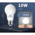 LED лампа E27 10W, 3000K