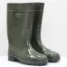 Чоловічі гумові чоботи ПВХ зелені. Високі робочі чоботи для рибалки та саду 41-47 47