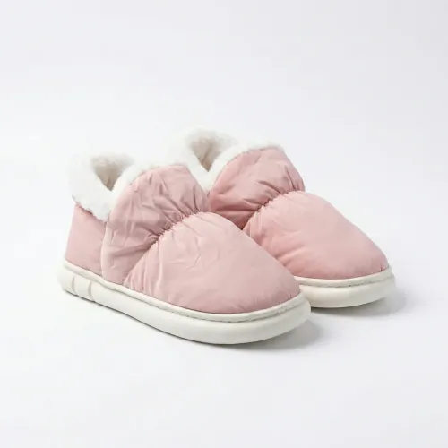 Жіночі домашні уггі-дутики рожеві на хутрі. Теплі капці-чобітки з плащівки (37-41 р) 39