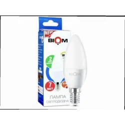 Лампа C37 E14 BIOM 7W 3000K BT-569