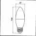Лампа C37 E27 BIOM 4W 3000K BT-547