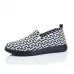 Жіночі текстильні сліпони з геометричним орнаментом, чорно-білі (36-41) 41