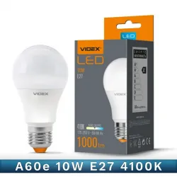 Лампа світлодіодна LED A60e 10W E27 4100K 