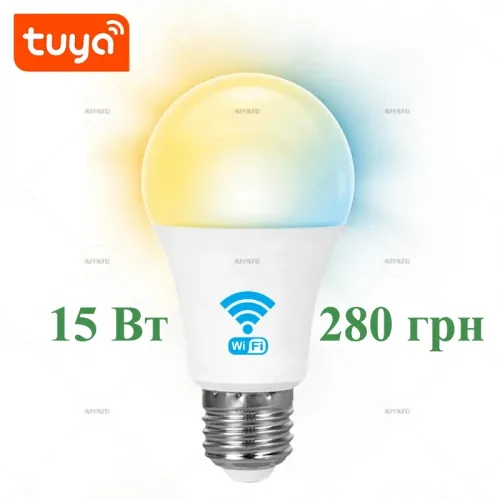 Розумна WiFi-лампочка 15 Вт XLD-WIFIBLE-A19, RGBCW, E27, 15W, 1DAL