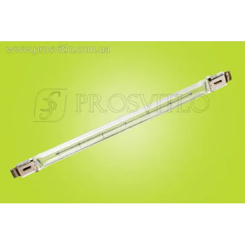 Лампа теплова КГТ 220-1000 SK15, 350 мм інфрачервона галогенна лампа термовипромінювач для сушіння та нагрівання