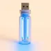 USB LED лампа ретро стилю синя, тепле світло 2700K, Edison ефект