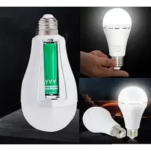 Аварійна світлодіодна лампа 20W з акумулятором на патрон лампочка Led акумуляторна під цоколь