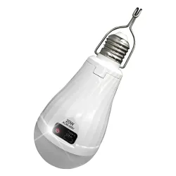 Лампа акумуляторна світлодіодна LED лампочка автономна 3 режими роботи аварійна 20Вт BRS White