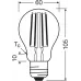 OSRAM LED Classic A60 2.2W, заміна 40W, світлодіодна лампа E27 з філаментною ниткою, 470 лм, яскраво-біла