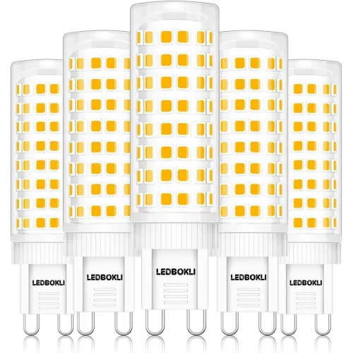Набір світлодіодних ламп G9 10W 900lm з регульованою яскравістю, теплий білий колір 3000K, 5 шт.