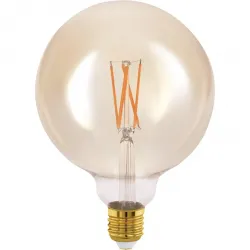 Світлодіодна смарт-лампа Eglo Connect.z G125 E27 ZigBee регульована яскравість теплий білий 650 лм 6 Вт вінтаж бурштинова