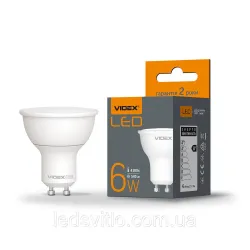 Світлодіодна LED лампа VIDEX MR16 (GU10) 220V 6W 540Lm 4100K