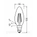 Світлодіодна лампочка Osram LED Filament E14 4000K 806 lm