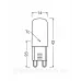 Світлодіодна лампочка Osram LED PIN G9 2.6W 4000K 320lm IP20