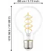 Світлодіодна лампа Eglo E27 G80 ретро декоративна спіральна куляста 7.3Вт 806лм 2700K прозоре скло